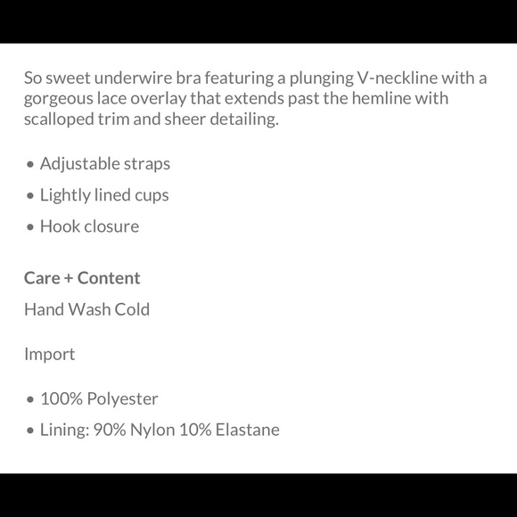 Free People Underwire Bra. Worn once - Picture 2 of 2